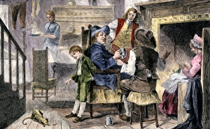 Knitting Gallery: Colonial family in New York