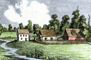 Pennsylvania Collection: Colonial farm in Germantown, Pennsylvania