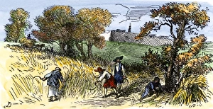 Farm Gallery: Colonial farmers in New Sweden, 1600s