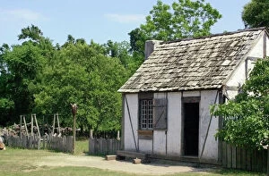 1600s Collection: Colonial house at Charles Towne Landing, South Carolina