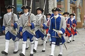 Canadian history Collection: Colonial reenactors in Quebec
