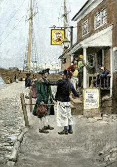 Water Front Collection: Colonial seafarers in New York, 1700s