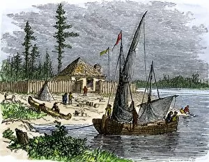 Trading Post Collection: Colonial trading post on Kent Island, Maryland