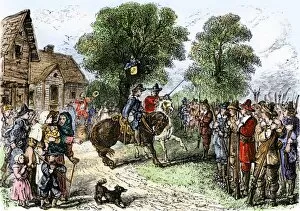 Indian Conflict Collection: Colonists during the Pequot War in Fairfield, Connecticut, 1637