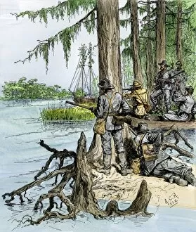 Mississippi River Gallery: Confederate sharpshooters defending New Orleans, 1862