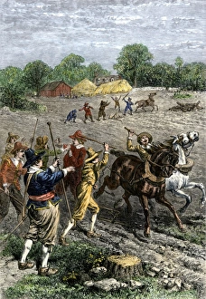 Farm Gallery: Conflict between English and Dutch colonists in Connecticut