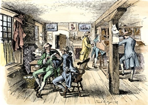 Counting-room of a colonial shipping business