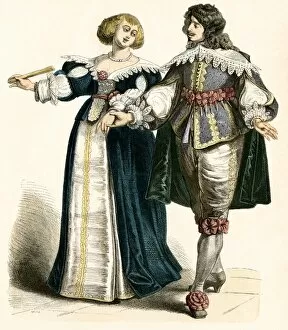 Hair Gallery: Couple in the 17th century