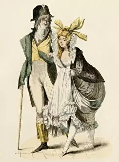 Shawl Gallery: Couple during the French Revolution