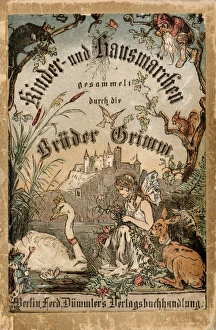 Castle Prints: Cover of Brothers Grimm tales from a German edition published in Berlin