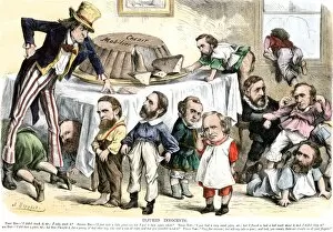 Scandal Gallery: Credit Mobilier cartoon during the Grant Administration, 1873