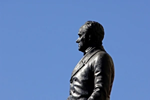 Daniel Webster statue in front of the Massachusetts State House