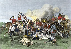 Death of General de Kalb at the Battle of Camden