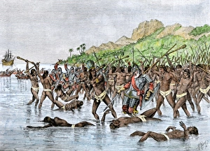Death of Magellan on the island of Mactan
