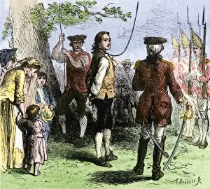 American Revolution Collection: Death of Nathan Hale, 1776