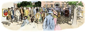 Cheer Collection: Delaware colonists cheer the Declaration of Independence