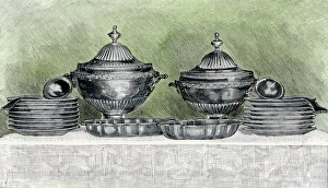 Silver Gallery: Delmonicos Restaurant soup service, 1890s