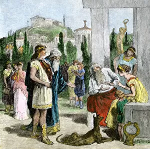 Antiquity Gallery: Discussions in ancient Athens, circa 400 BC