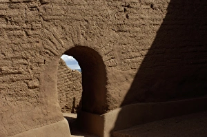 Arch Prints: Doorway of Spanish mission at Pecos Pueblo