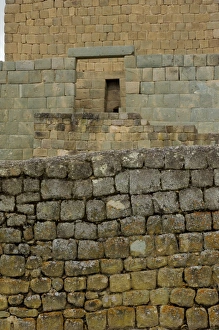 Doorways leading to Inca Temple of the Sun at Ingapirca in the Andes Mountains