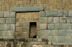 Latin America:Caribbean Prints: Doorways leading to Inca Temple of the Sun at Ingapirca in the Andes Mountains