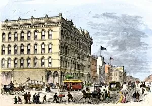 Pedestrian Gallery: Downtown Indianapolis, 1870s