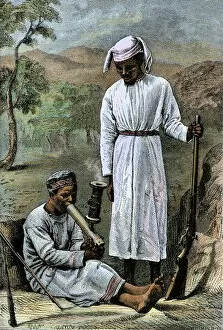 Africa Gallery: Dr Livingstones African servants, 1800s