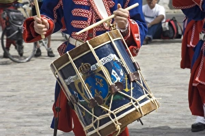 Canadian history Gallery: Drummer reenactor in old Quebec