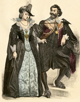 Netherlands Gallery: Dutch couple of the 17th century