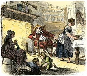 Dutch family at home in New Netherland