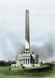 What's New: Early design for the Washington Monument, 1860s
