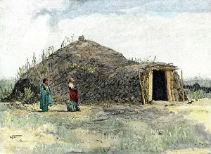 Earth lodge of the Omaha tribe