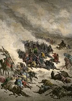 Persia Gallery: Egyptian sandstorm destroys the army of Cambyses II