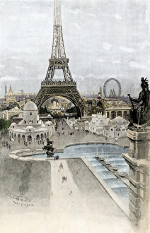 絵画+タペストリー LITHOGRAPHIES  PARIS  VISION  NOVELLE Eiffel Tower Paris Citiscape Canvas Print Wall Art Decor for