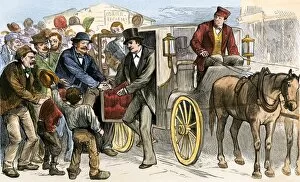 Horsedrawn Carriage Gallery: Election-day campaigning, 1870s
