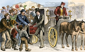 Political Campaign Gallery: Election-day campaigning, 1870s