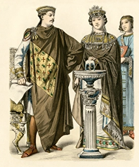 Emperor Justinian, shown with Theodora
