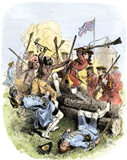 English army ambushed near Lake George