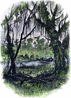Swamp Gallery: English colonists in Georgia, 1700s