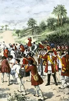 Militia Gallery: English in Georgia against the Spanish at St. Augustine
