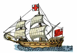 Ships:sea history Gallery: English man-of-war, 1646