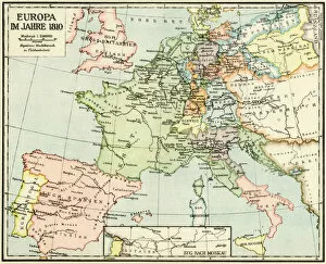 Images Dated 9th December 2011: Europe in 1810