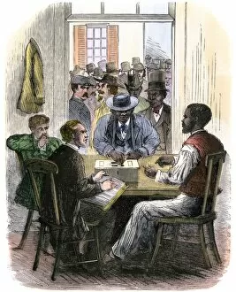 Freedman Collection: First black voters in Washington DC, 1867