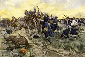 First Maryland Regiment retaking British field artillery at Guilford Court
