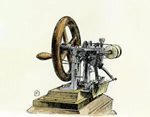 Industrial Revolution Gallery: First sewing machine, 1846