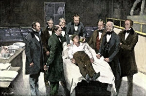Doctor Collection: First use of anesthesia in surgery, 1846