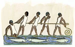Labour Gallery: Fishing with nets in ancient Egypt