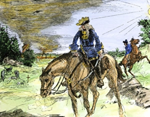 Tsar Prints: Flight of Swedish King Charles XII after losing the Battle of Poltava to Peter
