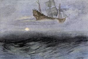Fantasy Gallery: The Flying Dutchman, a ghost ship