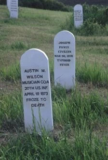 Us Army Gallery: Fort Abraham Lincoln graveyard, North Dakota